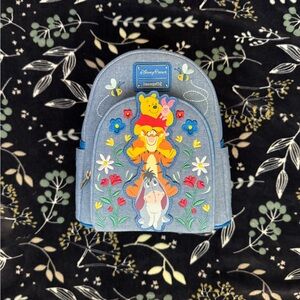 Loungefly Disney Winnie the Pooh Kids Backpack - Blue and Yellow